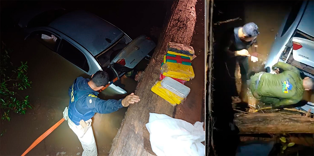 Ação conjunta da PRF e PM prende traficante e quase 30 kg de cocaína