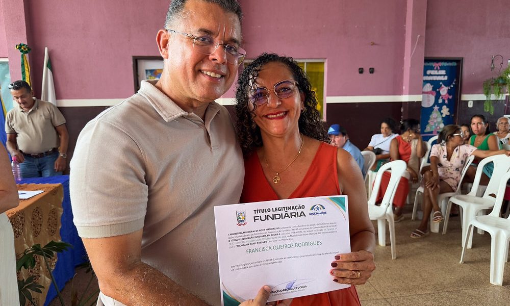 NOVA MAMORÉ: Prefeitura anuncia regularização fundiária de 425 lotes urbanos