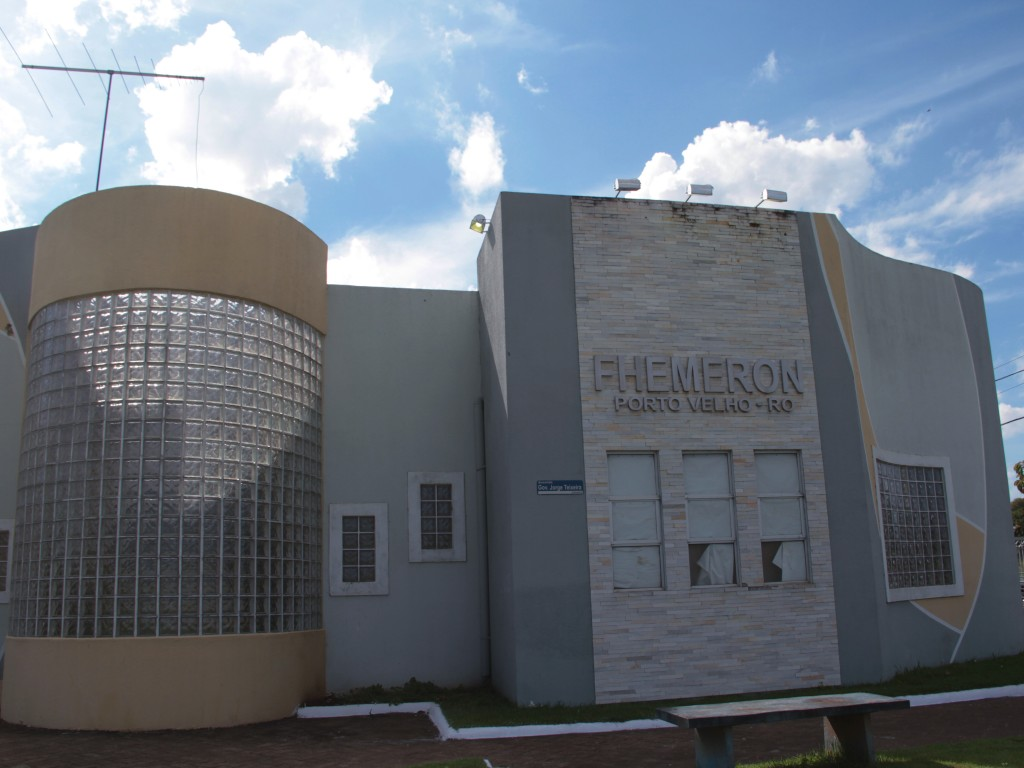 Fundação de Hematologia e Hemoterapia de Rondônia (Fhemeron). FONTE: Divulgação