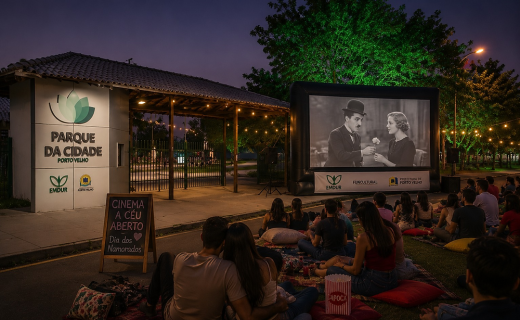 Cinema a céu aberto marca Dia dos Namorados em Porto Velho